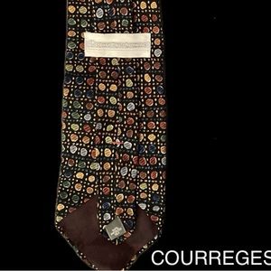 Courreges Necktie Silk Multi color